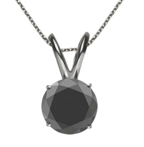 Pendentif solitaire argent - pendentif, en