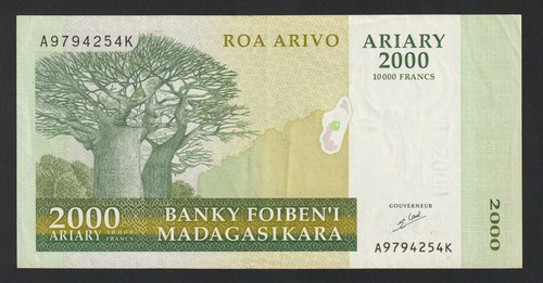 2000 ariary madagascar - 2000, madagascar,