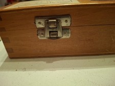 1 Boite Rare  De Chimie Lame Microtome  Jung Laboratoire ́.16cmx3’5cmx1cm’.