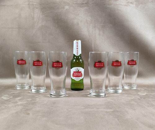 Lot verres à - à, bière