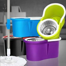Seau Mop Balai Rotatif Panier