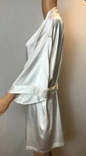 Victoria Secret Robe Bride Bridal Collection One Size Warm White Satin Feel