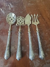 Argenterie Service À Miniardise Art Nouveau Argent 800 Decor Iris