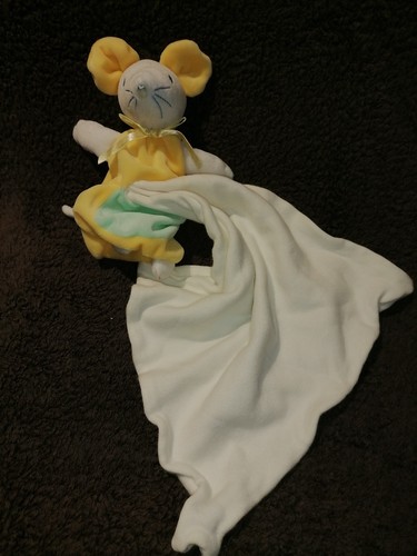Doudou mouchoir souris verte - doudou,