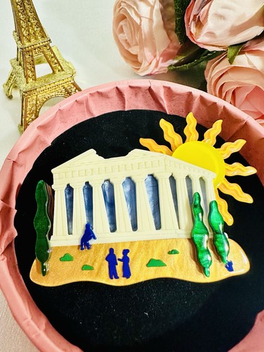 Broche temple grec - 🏛️,