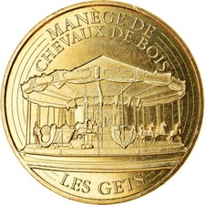 [#910267] France, Jeton, Les Gêts - Manège de chevaux de bois, 2017, MDP, SPL