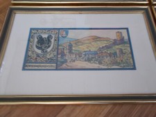 KAYSERSBERG tableau encadré ancien menu Hansi Jean Jacques Waltz JACOBERT 1949