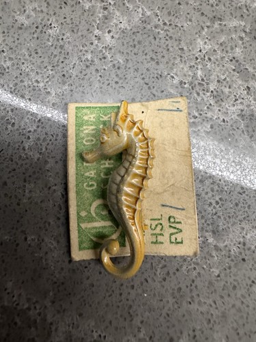 Vintage nos brooch - sea, horse