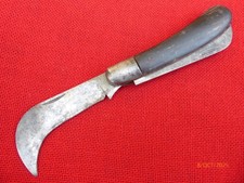 couteau ancien serpette 2 lames pliant de poche outil ancien jardinier