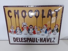 Plaque publicitaire Chocolat Delespaul-Havez 