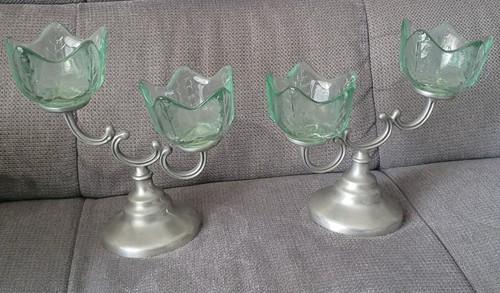 Lot double bougeoir - 2,