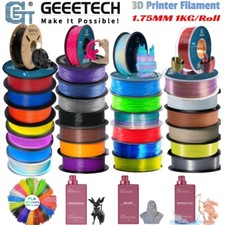 GEEETECH impression 3D Filament 1kg 1.75mm PLA/ABS+/PETG/TPU/Résine Multicolore