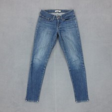 Jean Skinny Levi's 711 Femme W27 L32 Bleu Coton Polyester Zip