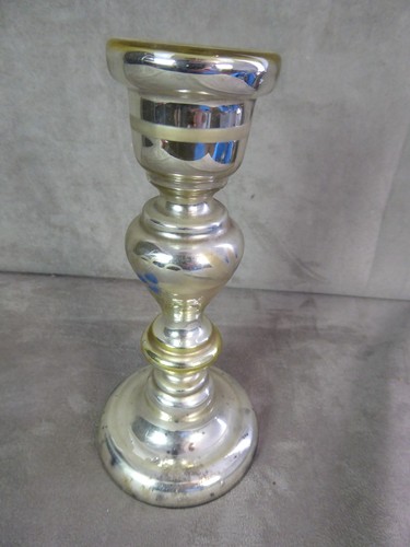 Bougeoir verre églomisé - verre,