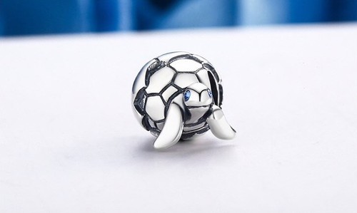 Charm argent 925 tortue - charm,