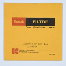 Kodak filtre acetate 0,5 Rouge 4X4 in.
