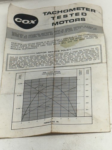 Cox tachometer tested - 65,