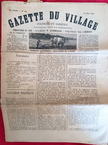 Gazette village mai 1882 - du, 14