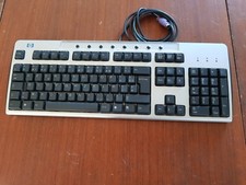 Clavier Azerty Noir Argenté PS/2 HP KB-0133 323286-051 PC Keyboard 104 Touches