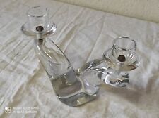 Bougeoir double en Cristal