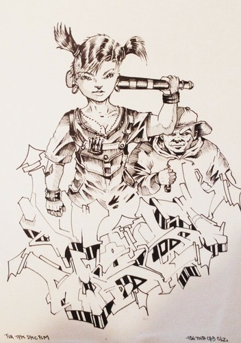 Fast dessin graffiti - dessin,