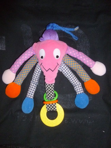 Doudou pieuvre triangulaire - un,