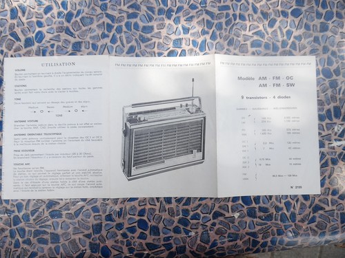Vieille notice utilisation