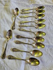 CHRISTOFLE 12 PETITE CUILLERES A MOKA MODEL MARLY METAL ARGENTE