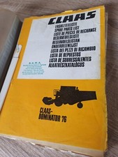 Livret Piece Claas Dominator 76