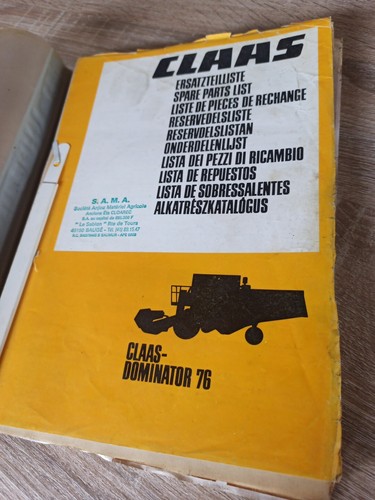 Livret piece claas - livret,