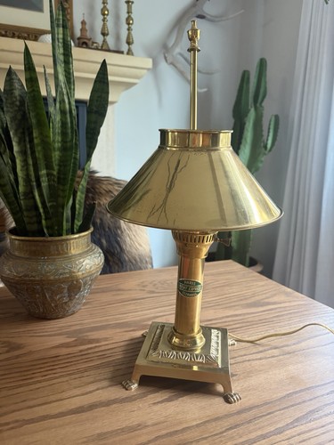 Vintage midcentury brass lamp - midcentury,