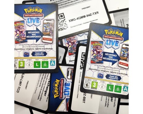 Lot 150 cartes code - de,