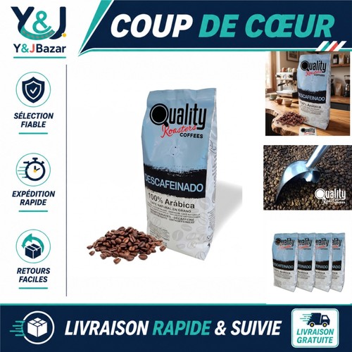 Café grains décaféiné - café,