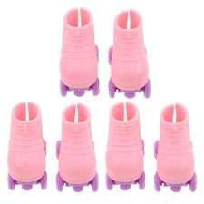  3 Pairs Patins À Roulettes Miniatures Maisons De Poupées Glace Accessoire