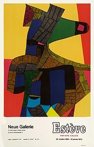 Maurice estève affiche - maurice, estève,