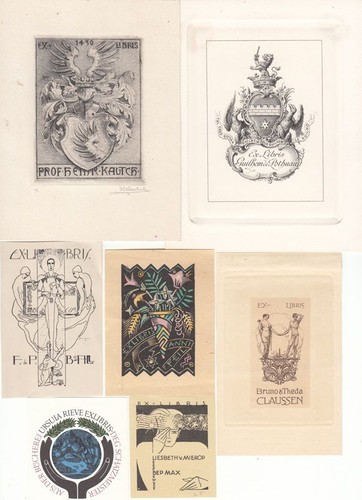 Exlibris planchettes livre - exlibris,
