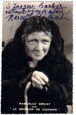 Autographe MARCELLE GENIAT