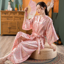 Femme satin kimono pyjama - pyjama, robe