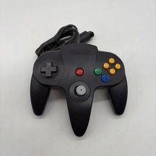 Manette Nintendo 64 N64 Noire 100% Fonctionnelle Controller Rétro #y45