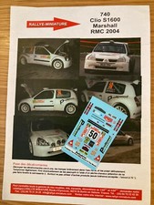 DECALS 1/43 RENAULT CLIO