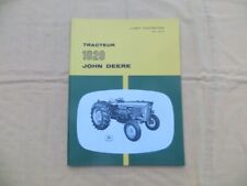 Tracteur JOHN DEERE 1020 - livret d'entretien