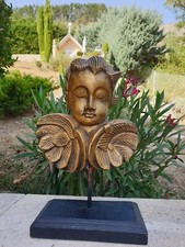 Buste d ange  socle bois ange