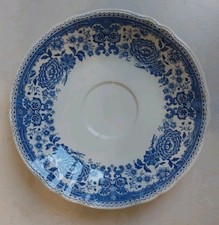 Sous tasse à chocolat en faience bleue Villeroy et Boch Burgenland