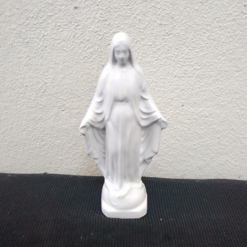 Vierge blanche faience - blanche, de