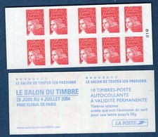 Carnet - 3419 C15 - Type Marianne du 14 Juillet RF - TVP rouge N° 3419 - NEUF