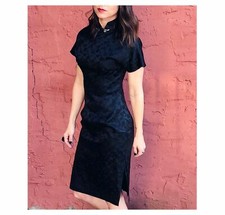 Vintage 50s Silk Cheongsam XS