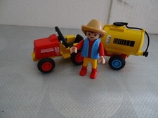 Playmobil enfant avec tracteur citerne n° 3066 complet