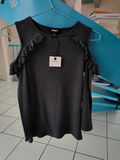 Tee-Shirt /Haut Gris Épaules