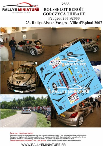 Decals ref 2868 - ref, peugeot