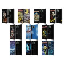 IRON MAIDEN COUVERTURES D'ALBUM ÉTUI COQUE EN CUIR POUR APPLE iPHONE TÉLÉPHONES